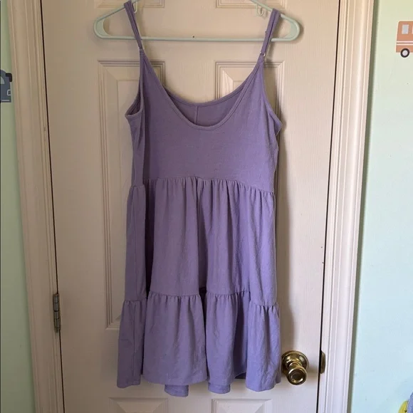 wild fable Lavender Button-Front Tank Dress - Picture 3 of 5